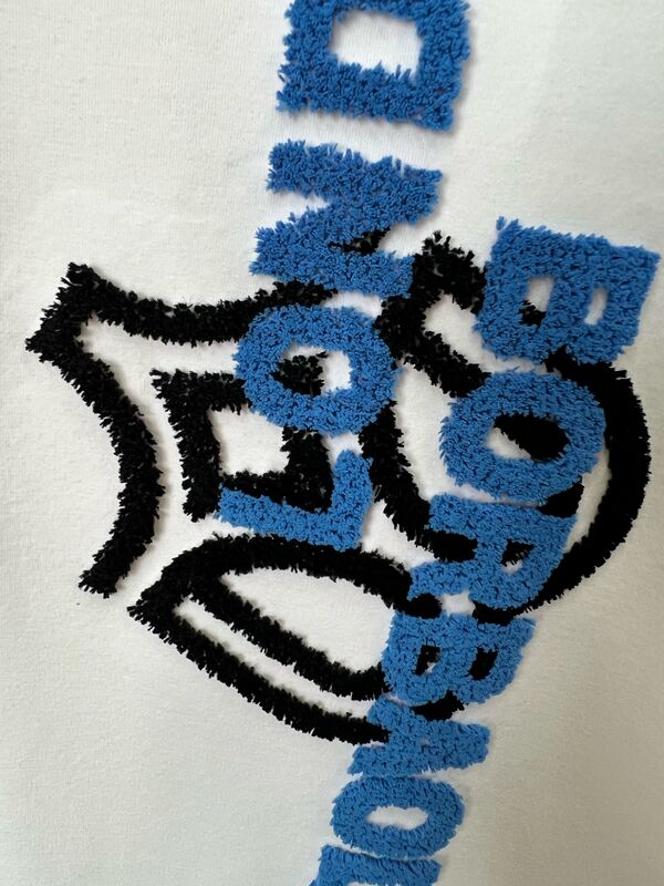 Camiseta Branca Masculina, Estampa de Letras em Flock, Manga Curta Casual 100% Algodão Camiseta Masculina