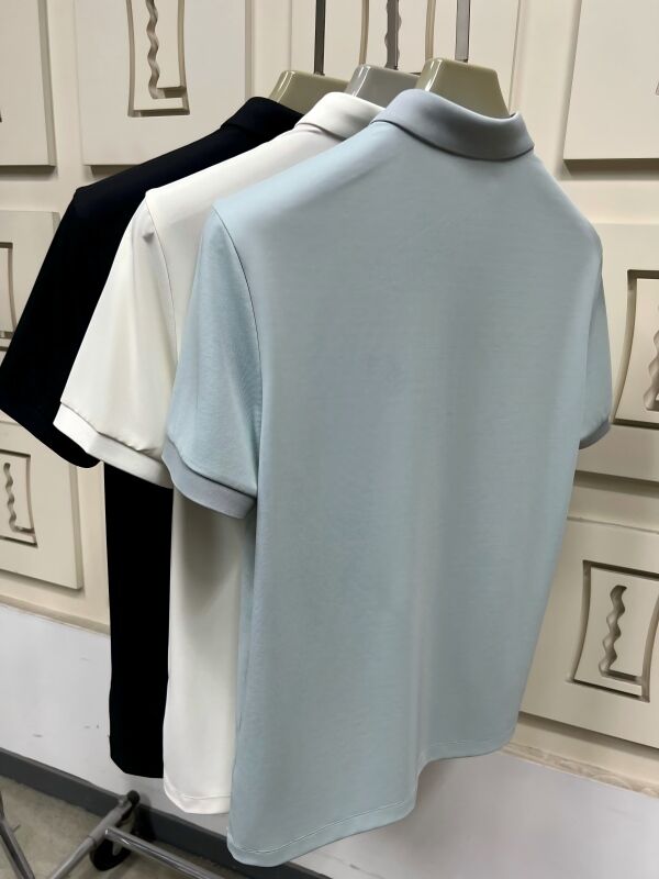 Camisas Polo Masculinas Clássicas | Manga Curta, Qualidade Premium para Uso Casual Diário Fabricação Requintada de Camisetas Masculinas