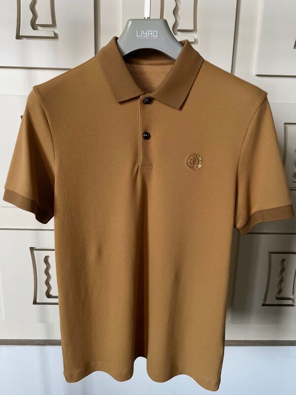 T-shirts de alta qualidade de algodão logotipo bordado ou logotipo de impressão automática Casual Brand City Polos