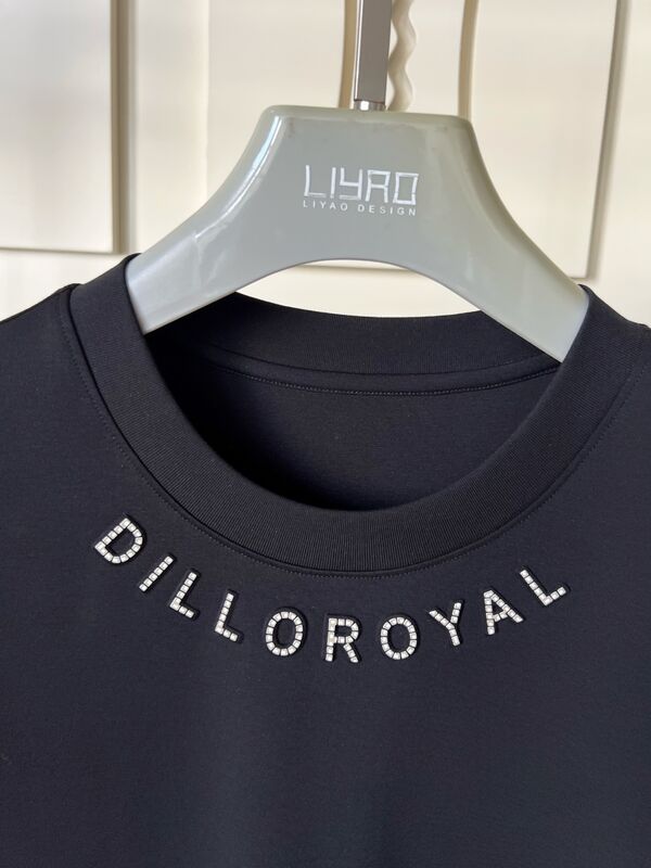 Camisetas Gola Redonda | Logo em Strass e Camiseta Masculina com Design Gráfico Fabricante OEM/ODM