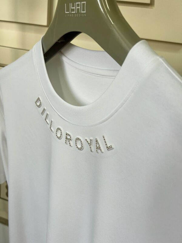 Camisetas Gola Redonda | Logo em Strass e Camiseta Masculina com Design Gráfico Fabricante OEM/ODM