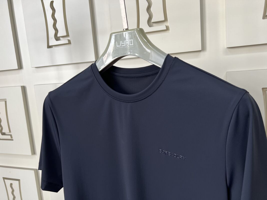 Camiseta desportiva masculina Camiseta desportiva casual preta - Manga curta - Camiseta e calças, tecido respirável com proteção UV