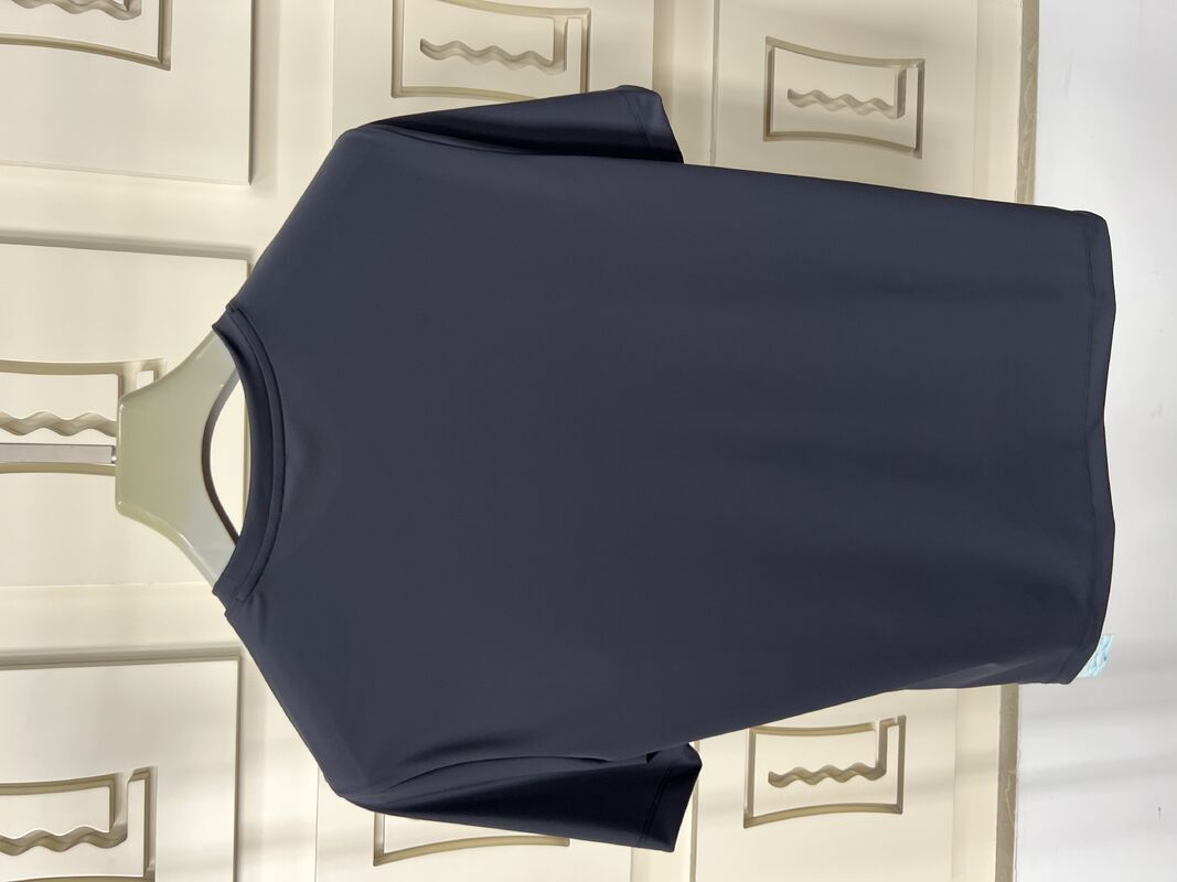 Camiseta desportiva masculina Camiseta desportiva casual preta - Manga curta - Camiseta e calças, tecido respirável com proteção UV