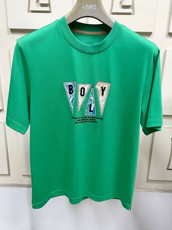 T-shirts com manga curta, t-shirts com bordados e impressão gráfica, t-shirts multi-color, t-shirt 100% algodão