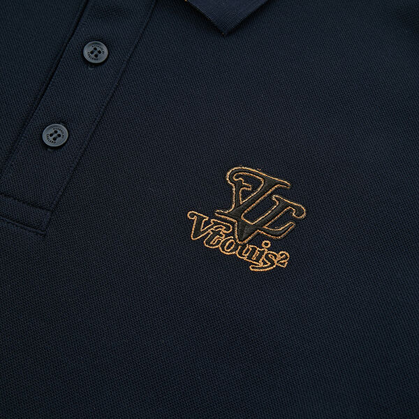 Camiseta confortável de forma regular de manga longa personalizada Camiseta de polo personalizada