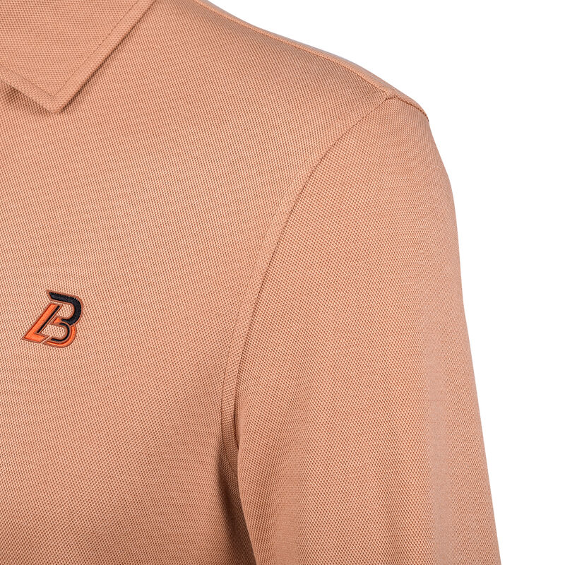 Camisetas Polo Casuais de Manga Comprida com Zíper Personalizadas em Cores para Homens de 280 gramas