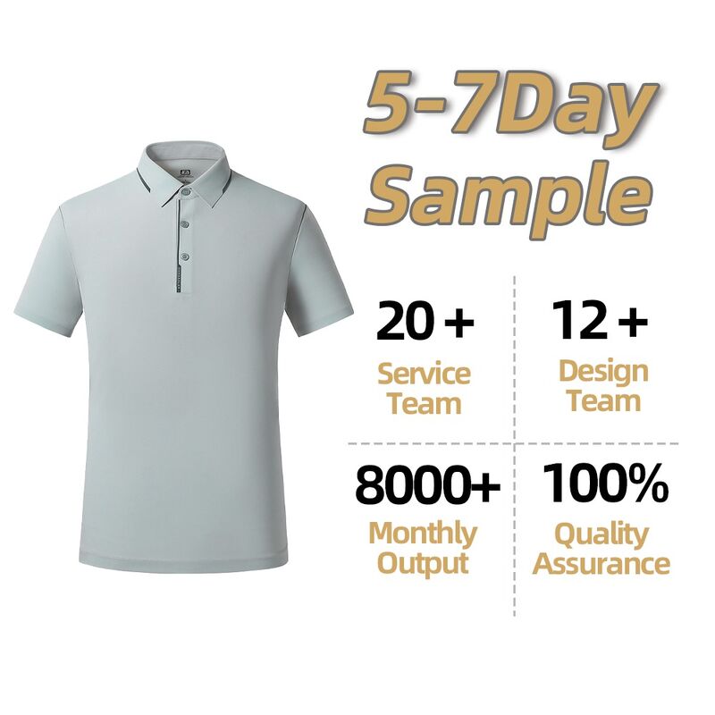 Loja Nova Tendências Simples Custom Sport Golf Quente Seco Camisa de ginástica Respirável Manga Curta Tops Polo