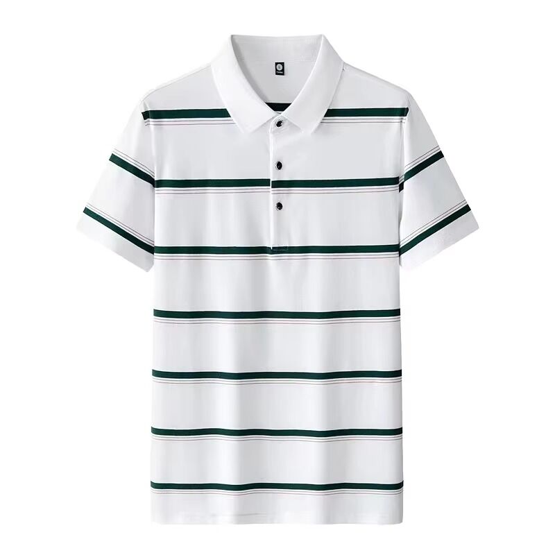 Camisa Polo Oversized Listrada de Envio Rápido Nova Tendência da Moda Camisas Polo Personalizadas
