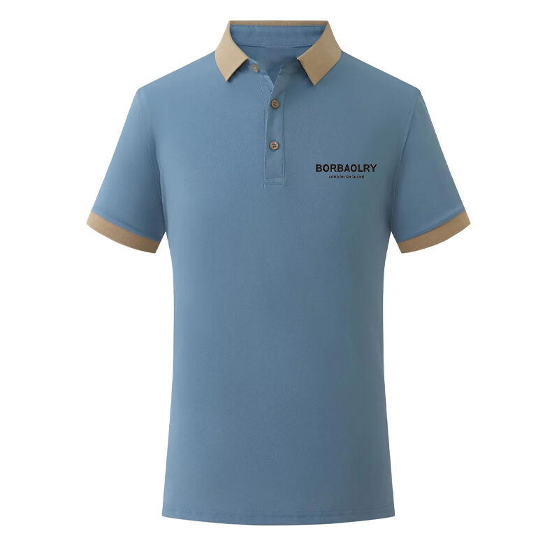 Vestuário Nova Primavera e Verão 200 gramas Vestuário popular de golfe Ashion Collar de rolos Manga curta Polo