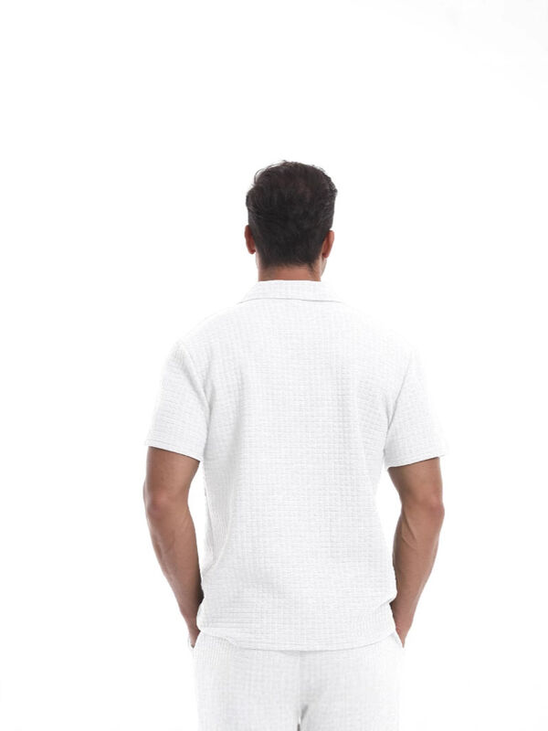 Camiseta de polo de poliéster de mistura de poliéster personalizada com zipper de estiramento