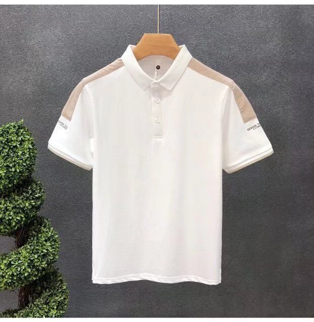 Camiseta de Polo Impressa Nova Camiseta de Polo de Homens em Branco Camiseta de Polo de Homens bordada Camiseta de Polo Casual de Manga Curta