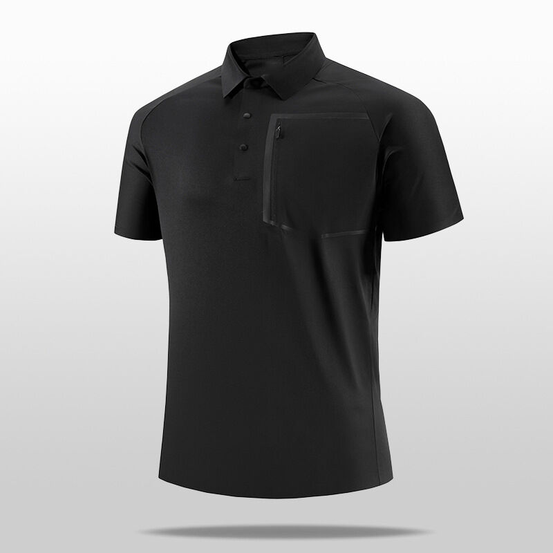 Camiseta de polo de algemas curtas de madeira de verão para homens com colarinho bloqueado para homens de polo casual